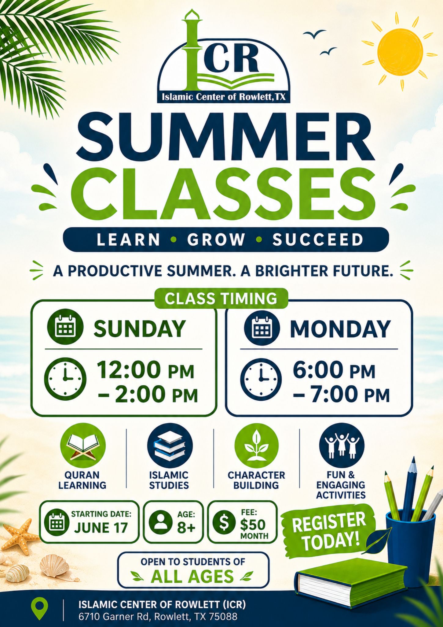 icr summer Classes